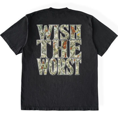 “UP IN FLAMES” LETTER TEE